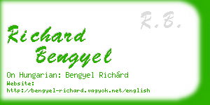 richard bengyel business card
